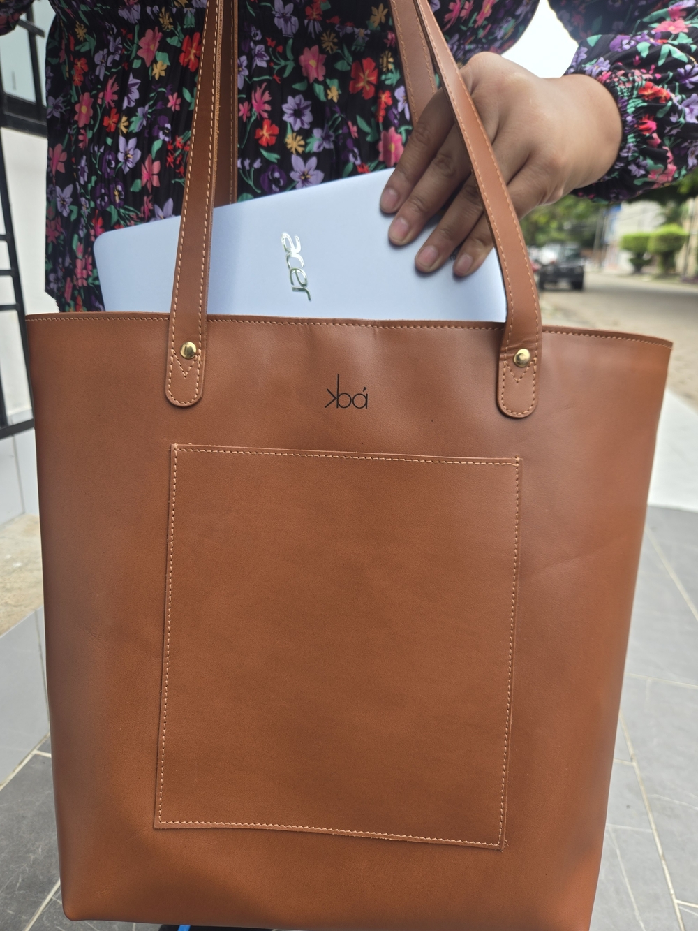 Tan Leather Tote Bag - Spacious Women's Shoulder Bag
